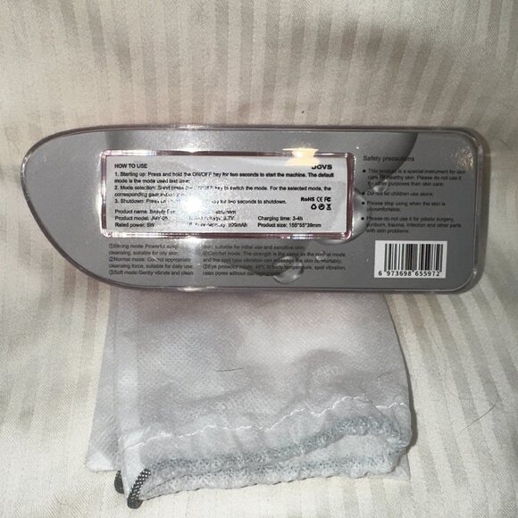 BRAND NEW, SEALED -  JOVS CORDLESS RECHARGEABLE FACIAL CLEANSING BRUSH WITH CASE - Picture 3 of 3